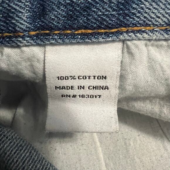 Princess Polly Asymmetrical Cross Over Denim Jeans - Picture 7 of 7